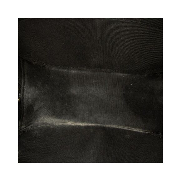 Pre Loved Chanel Round Velvet Chain Bag Sequin Embellished Women Black Crossbody - Picture 6 of 8